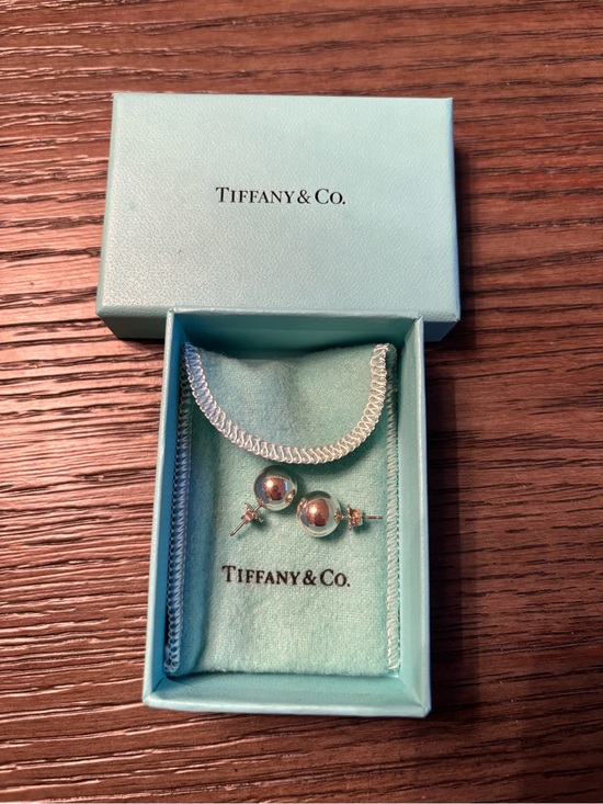 Tiffany & Co. Jewelry - Tiffany & Co. Sterling 9mm Silver Ball Studs with Signature Blue Pouch